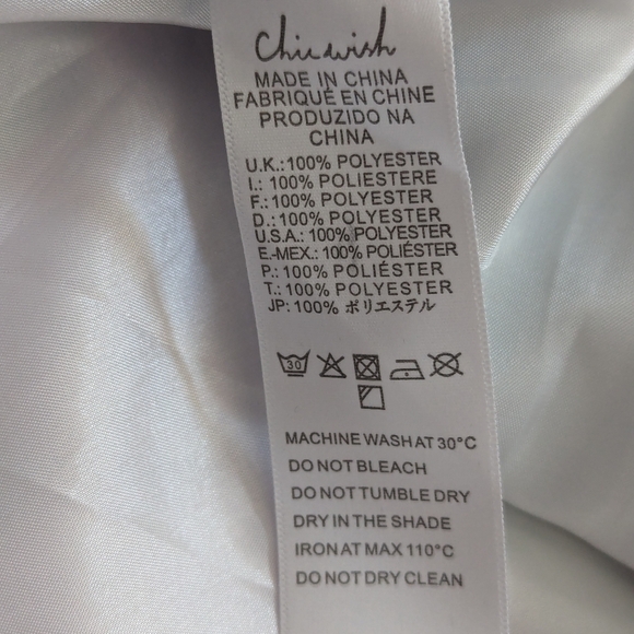 NWT Chicwish ZIGZAG BOUQUET PRINTED MIDI flared A line SKIRT - Picture 9 of 13